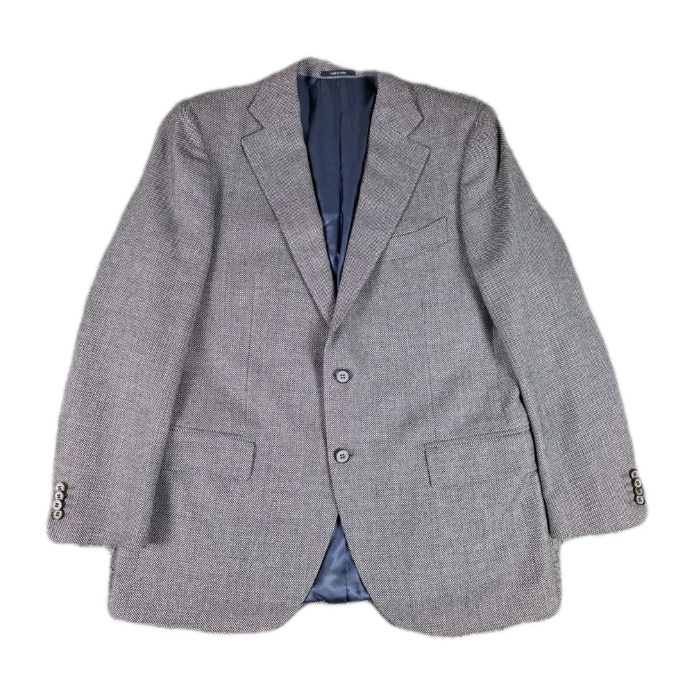 Suit Supply Size54 Sport Coat Blazer- Blue - Lazio - Pure Wool